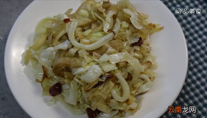 圆白菜焖饼条 圆白菜焖饼条怎么做