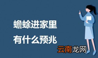 蟾蜍进家里有什么预兆 蟾蜍进家里的预兆