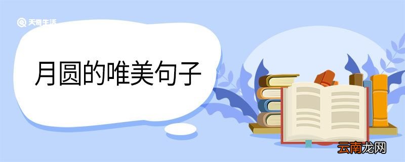 月圆的唯美句子 月圆唯美的句子