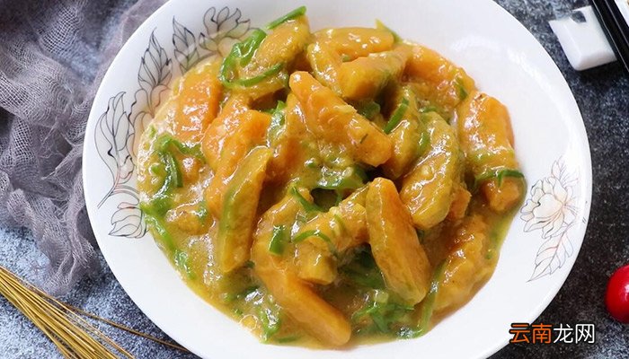 米汤炒南瓜的做法 怎么做米汤炒南瓜