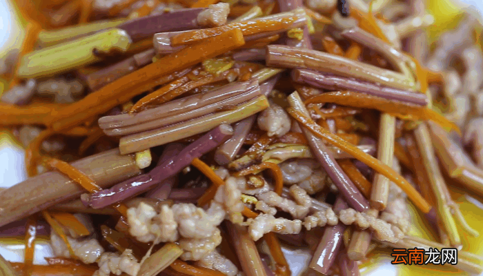 肉丝蕨菜做法 肉丝蕨菜怎么做