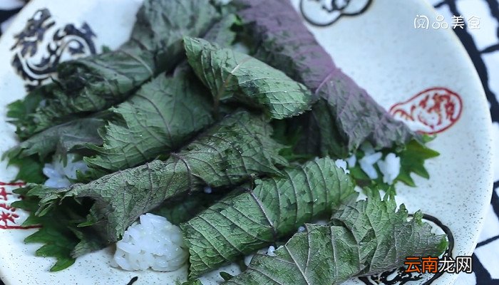 苏子叶饭团的做法 苏子叶饭团怎么做