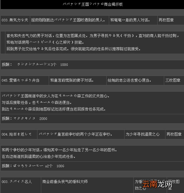 《二之国：白色圣灰的女王》全131支线任务攻略