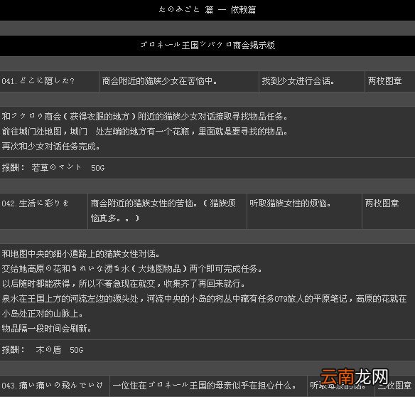 《二之国：白色圣灰的女王》全131支线任务攻略