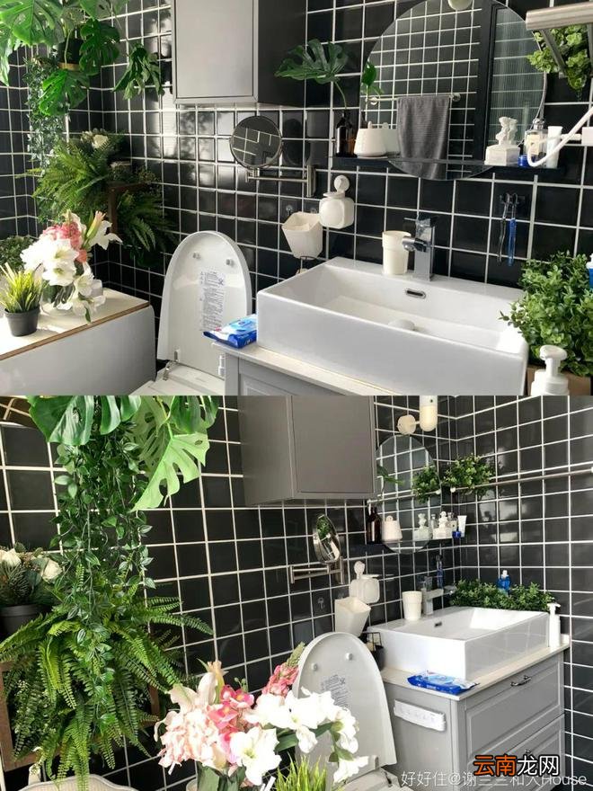 看腻了极简风，这个4.5㎡黑白小浴室，越看越喜欢