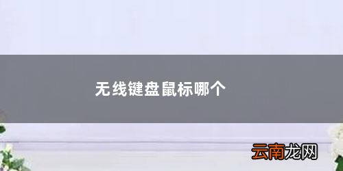 无线鼠标键盘推荐 无线键盘鼠标哪个牌子的好