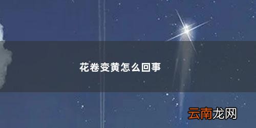 花卷为啥蒸出来黄 花卷变黄怎么回事