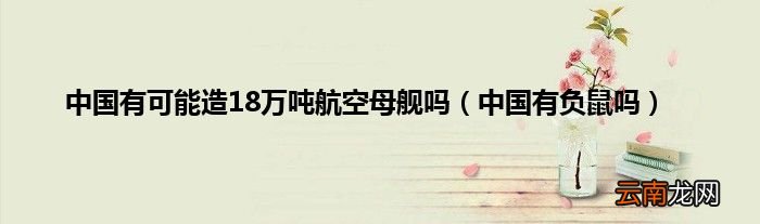 中国有负鼠吗 中国有可能造18万吨航空母舰吗