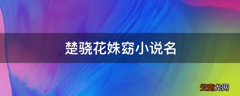 楚骁花姝窈小说名