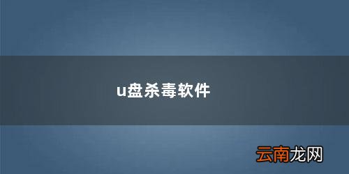 u盘杀毒软件火绒 u盘杀毒软件
