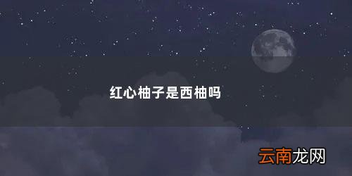 西柚和红柚有什么区别? 红心柚子是西柚吗