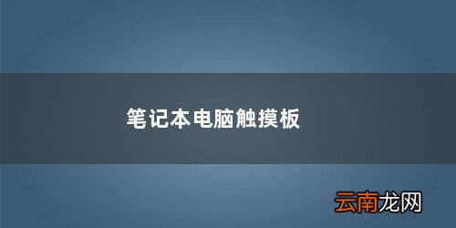 笔记本电脑触摸板没反应是怎么回事 笔记本电脑触摸板失灵