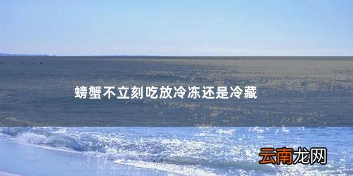 螃蟹是冷冻还是冷藏保存的 螃蟹不立刻吃放冷冻还是冷藏